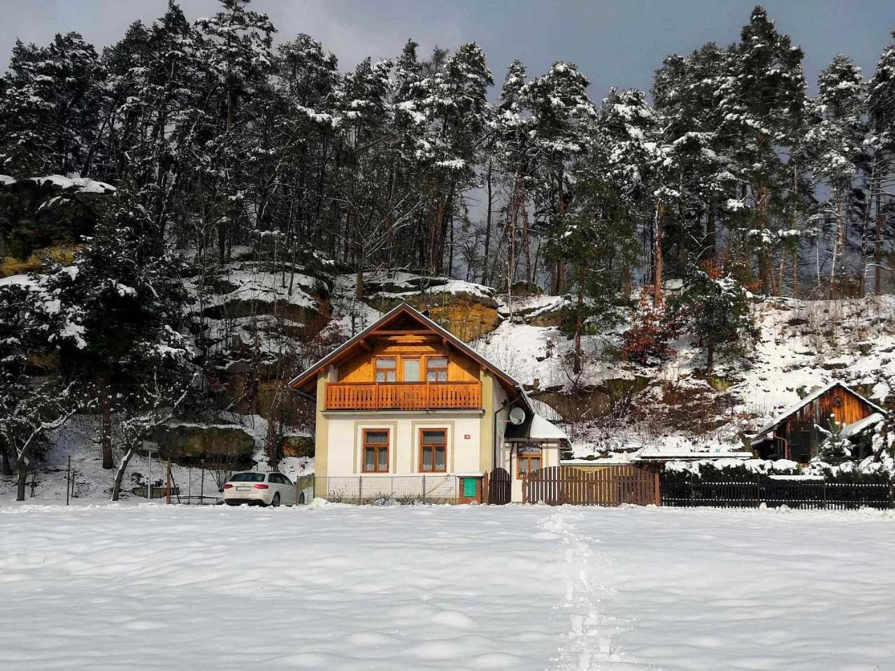 Chalupa Branžež Komárovský rybník Exterior foto